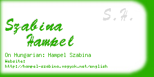 szabina hampel business card